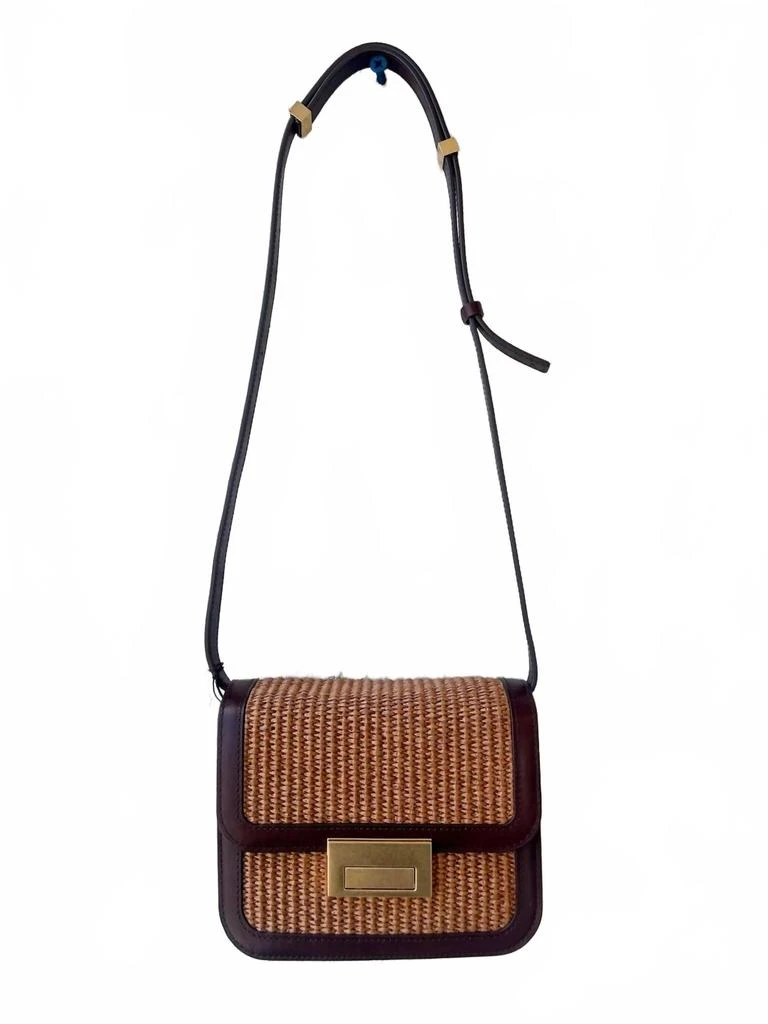 Loeffler Randall Desi Crossbody With Lock Hardware In Espresso 1