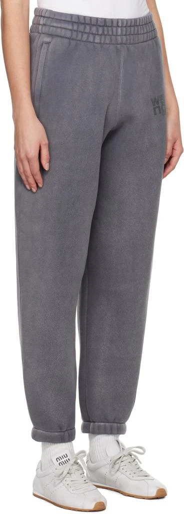 Alexander Wang Gray Puff Logo Sweatpants 2