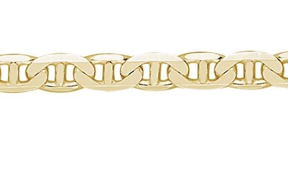 Yield of Men 18K Gold Plated Sterling Silver Mariner Link Necklace 2