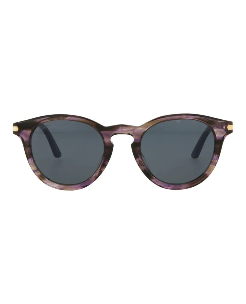 Cartier C DE Round-Frame Acetate Sunglasses 1