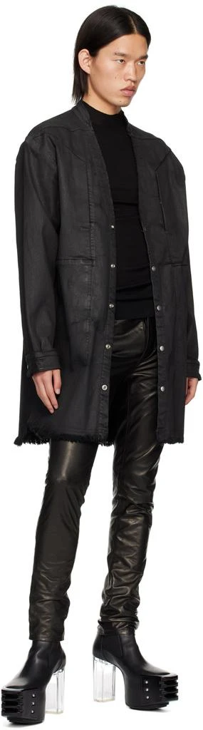 Rick Owens Black Porterville Level Lupetto Sweater 4