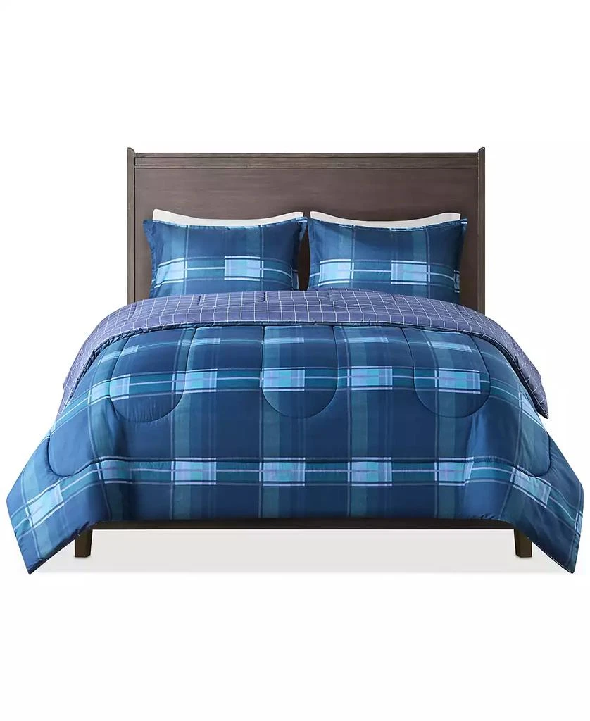 JLA Home Leo 3-Pc Reversible Plaid Comforter Set, Exclusively at Macy’s 2
