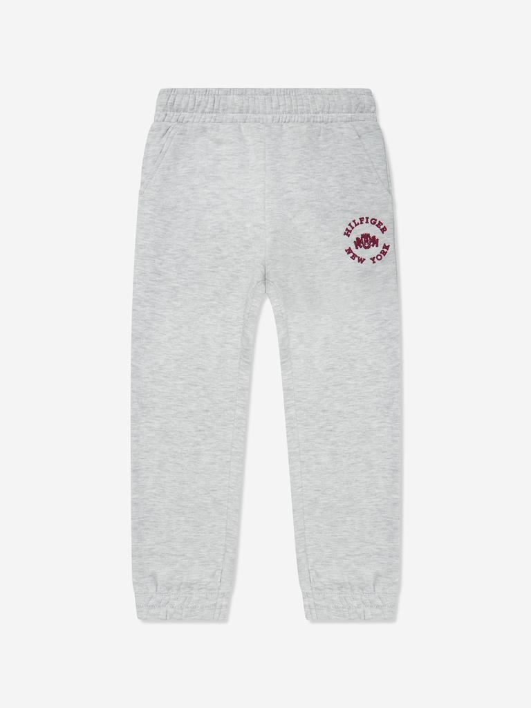 Tommy Hilfiger Tommy Hilfiger Girls Hilfiger Crest Varsity Sweatpants in Grey