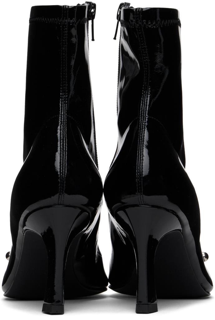 Justine Clenquet Black Patti Boots - Shoes - BeyondStyle