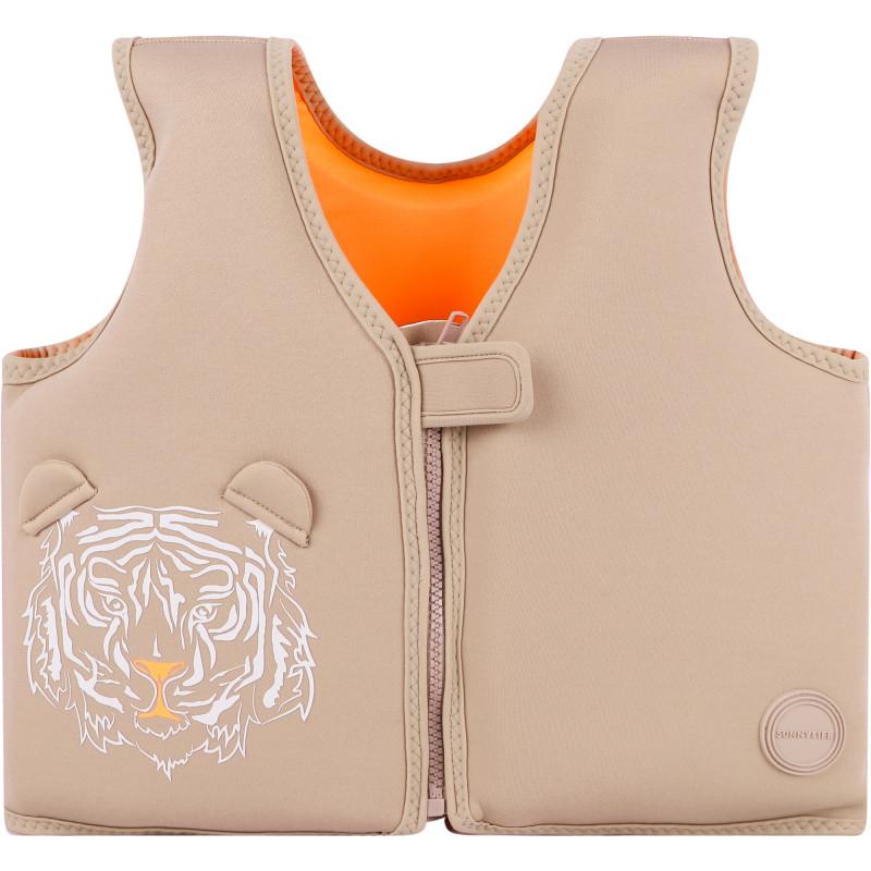 Sunnylife Tilly the tiger swim vest in beige