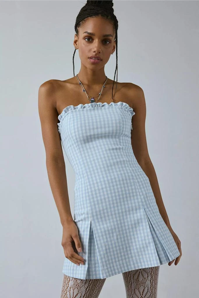 Urban Outfitters UO Margot Strapless Drop Waist Mini Dress 3