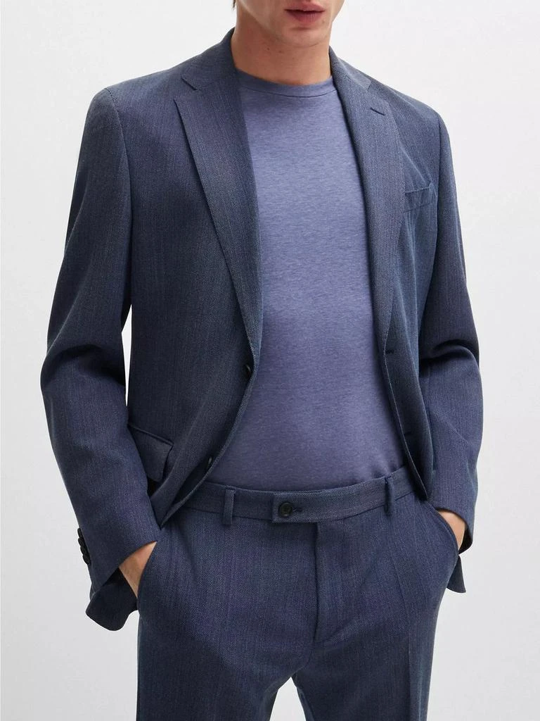 Hugo Boss Slim-Fit Suit in Micro-Patterned Performance Fabric 3