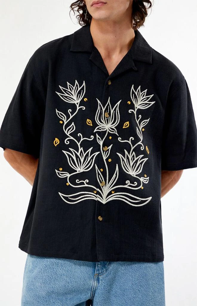 PacSun Provincial Oversized Embroidered Camp Shirt 2