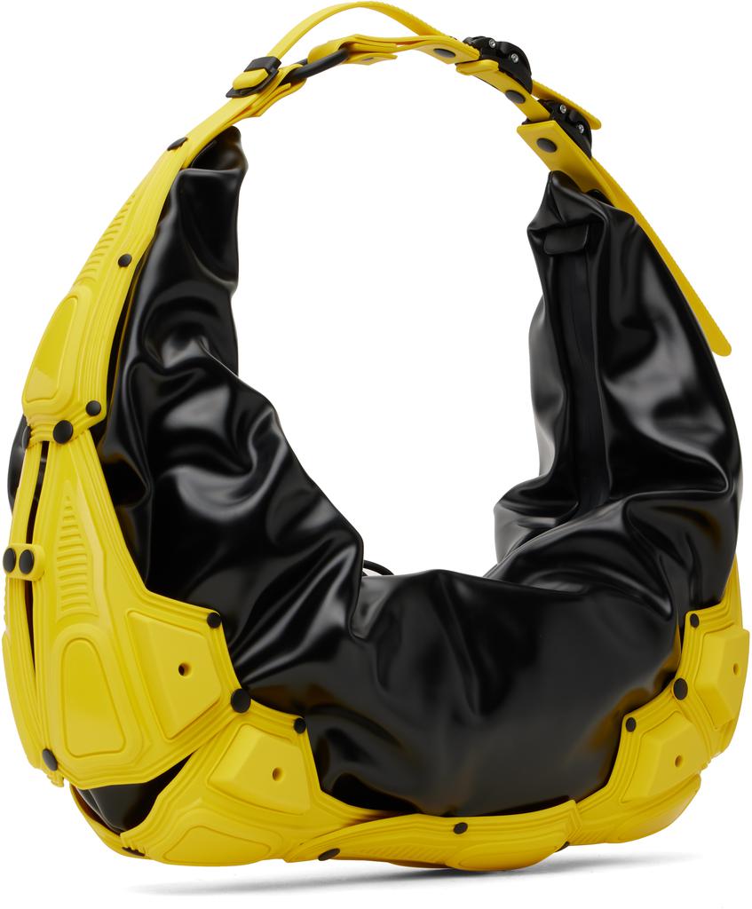 Innerraum Black & Yellow Object M03 Half Moon Bag