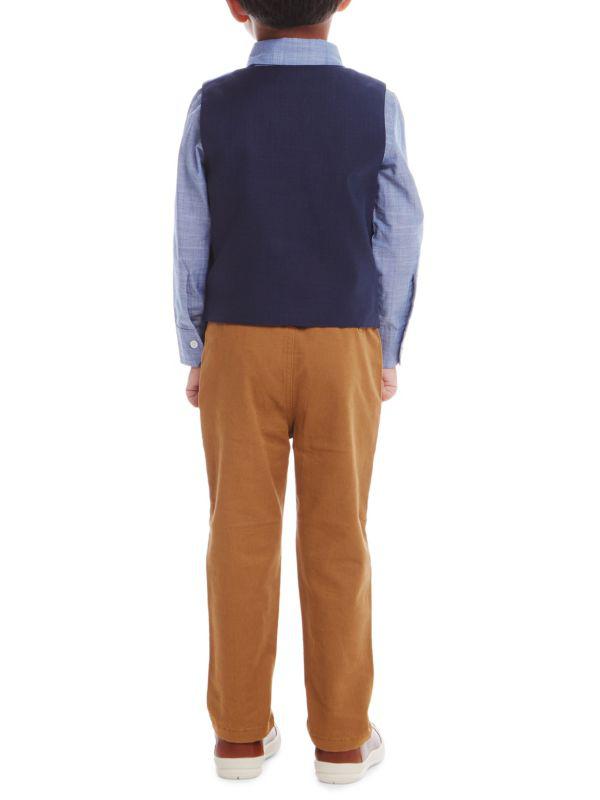 Andy & Evan Little Boy's & Boy's 4-Piece Shirt, Vest, Tie & Pants Set