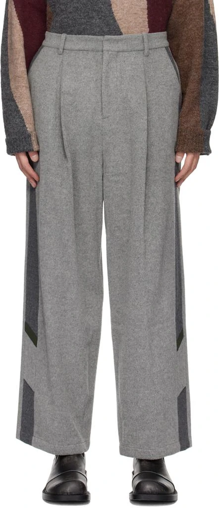 ADER error Gray Set-Up Trousers - Blazers - BeyondStyle