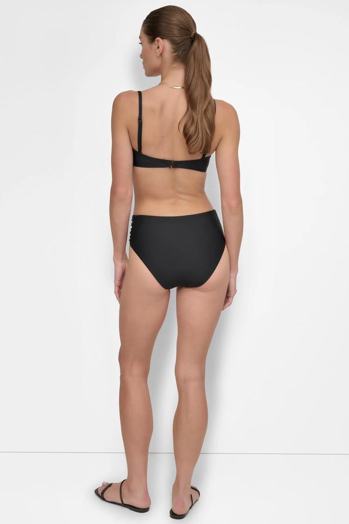 DKNY U-WIRE BANDEAU SHIRRED BIKINI