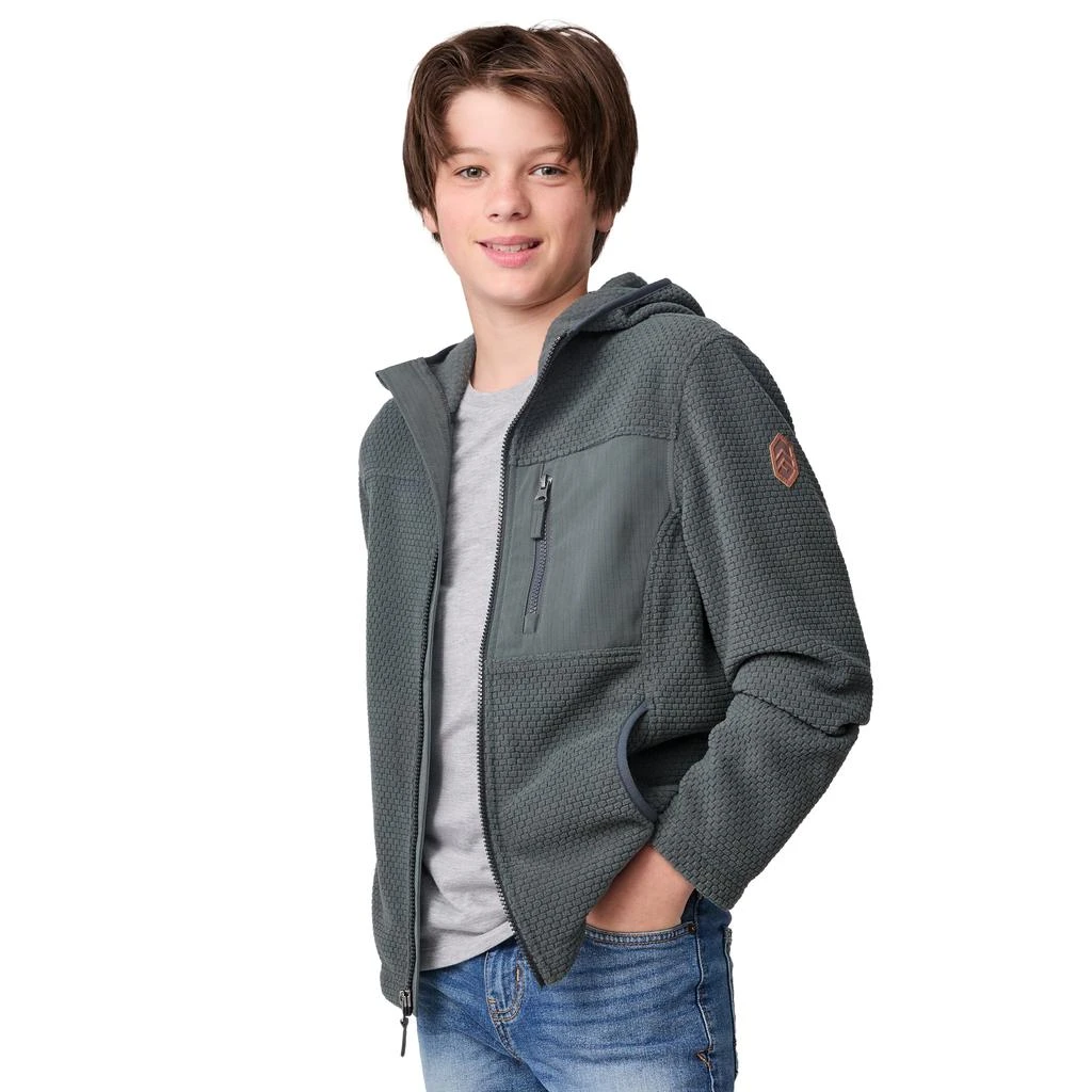Free Country Boys' Brick Fleece Hoodie Jacket 14