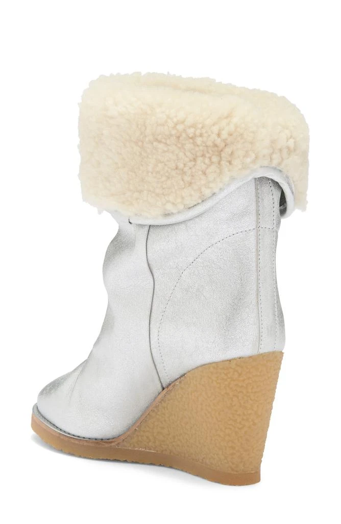 Isabel Marant Totam Genuine Shearling Lined Wedge Bootie 2