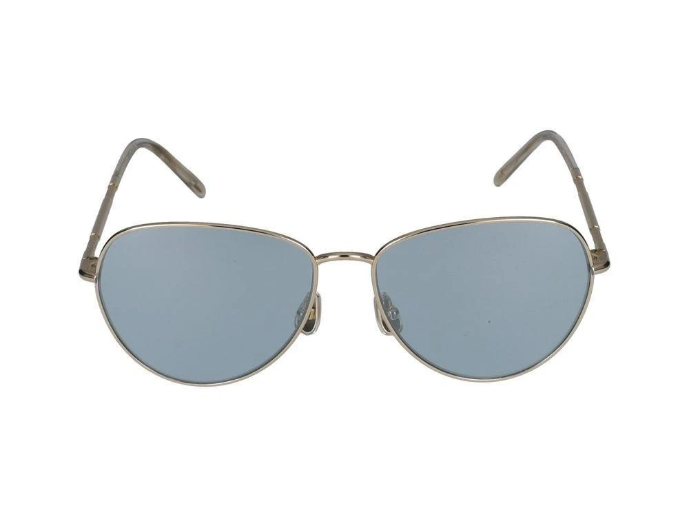 Brunello Cucinelli Slim Metal Sunglasses