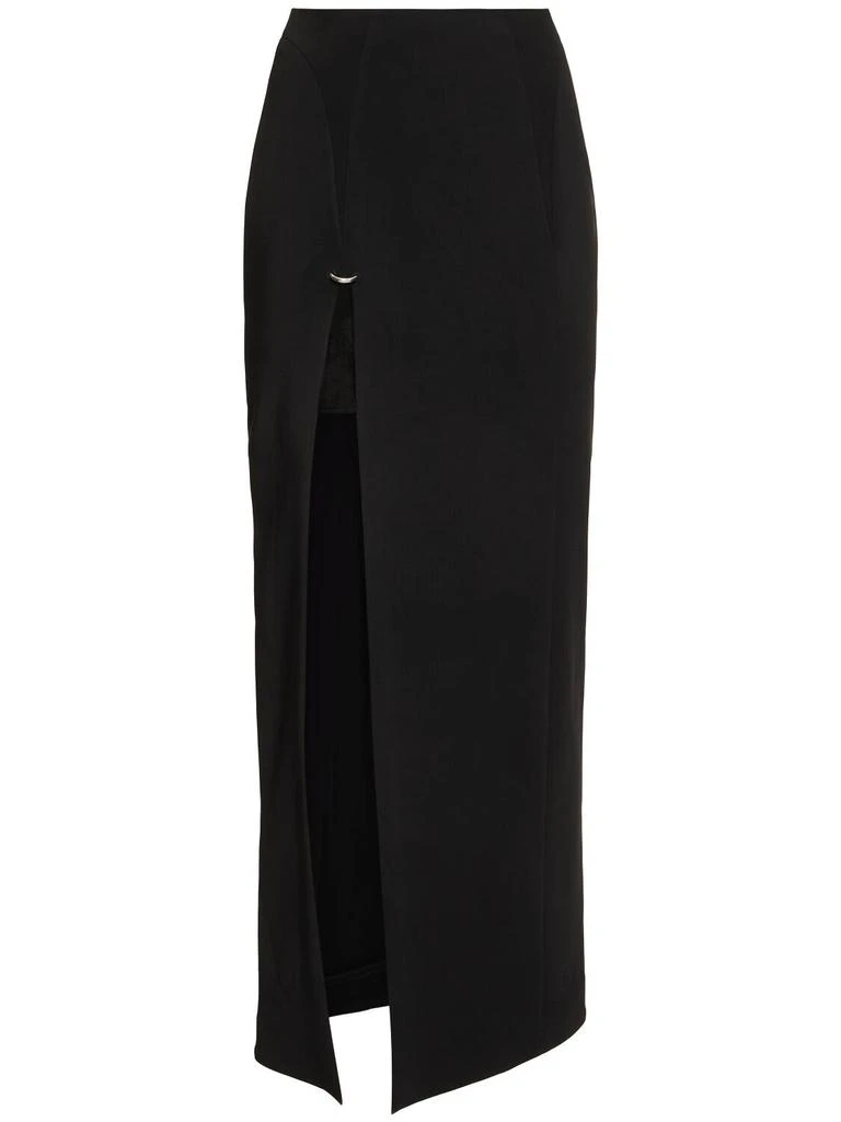 Mugler Heavy Fluid Midi Skirt from LUISAVIAROMA