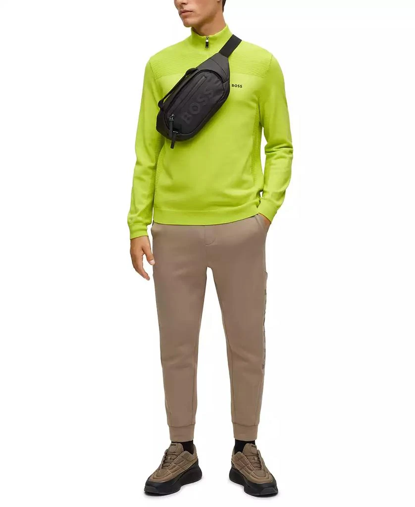 Hugo Boss Men's Branded Zip-Neck Sweater 3