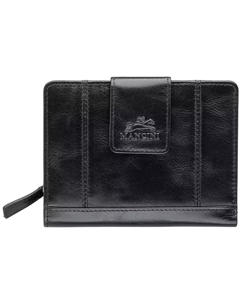 Mancini Leather Goods Men's Casablanca Collection Medium Clutch Wallet