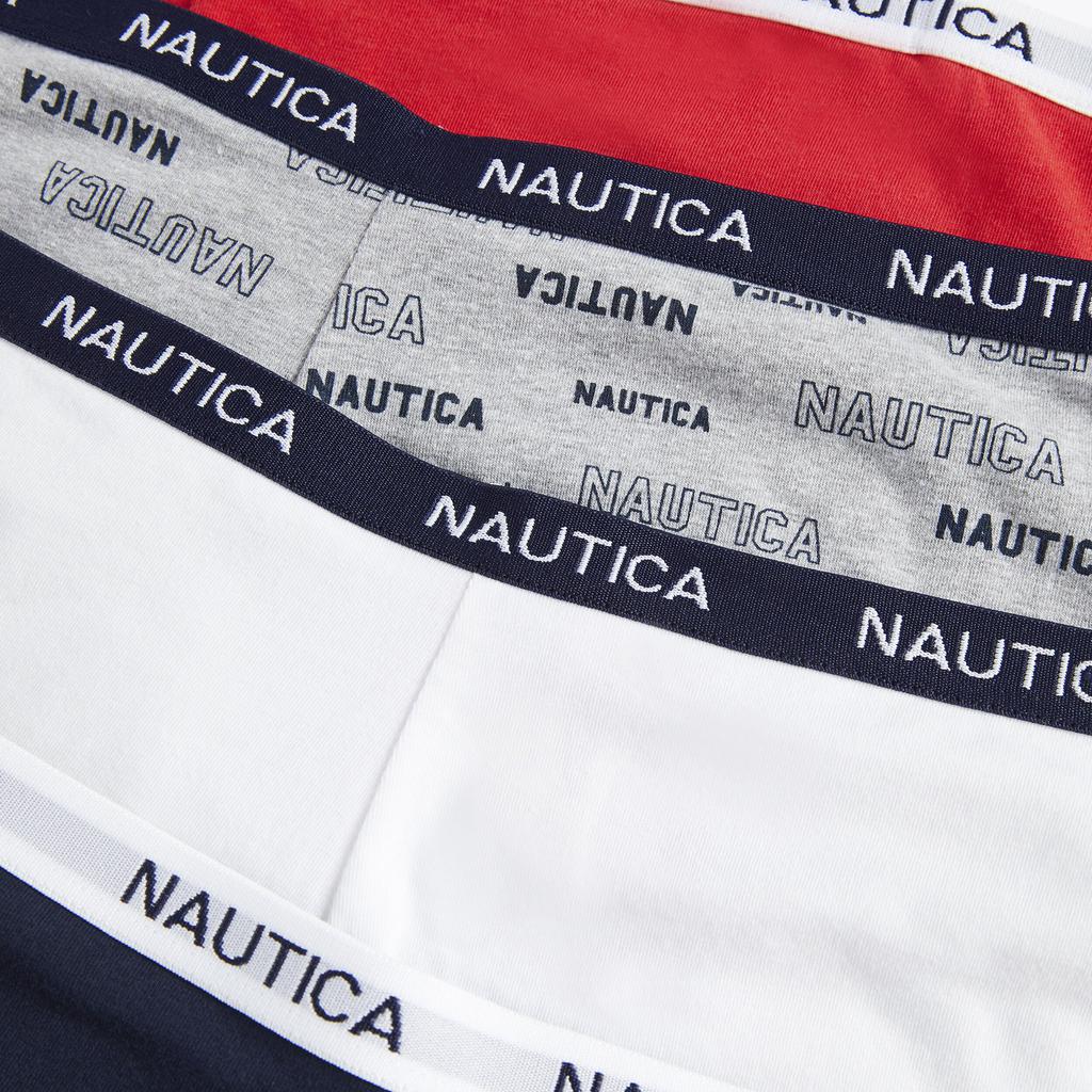 Nautica Womens Plus Logo Boyshort, 4-Pack