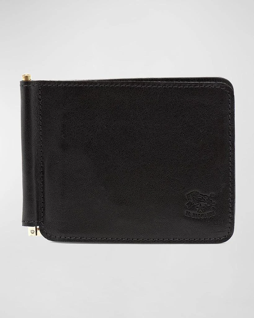 Il Bisonte Men's Leather Bifold Wallet w/ Money Clip 1