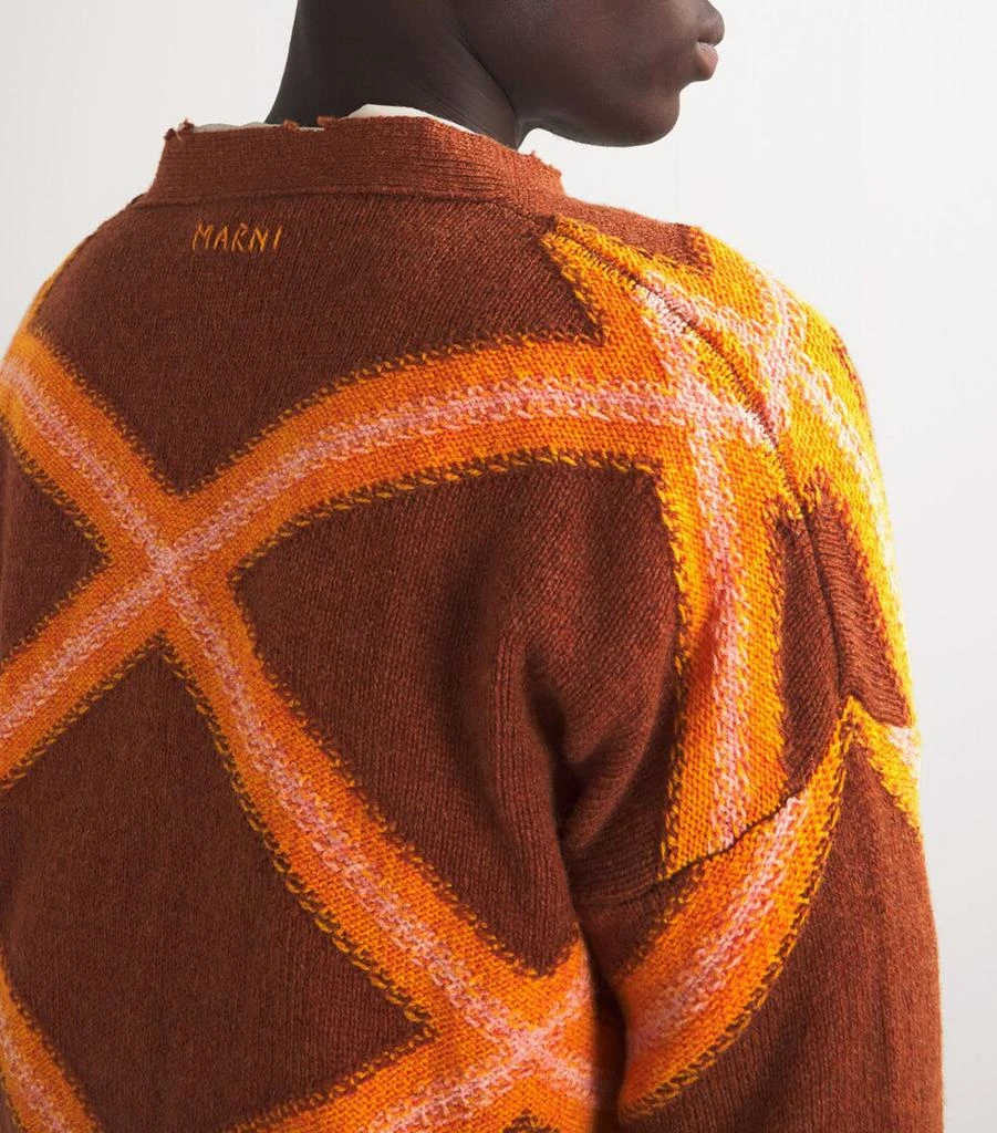 Marni Distressed V-Neck Cardigan 6