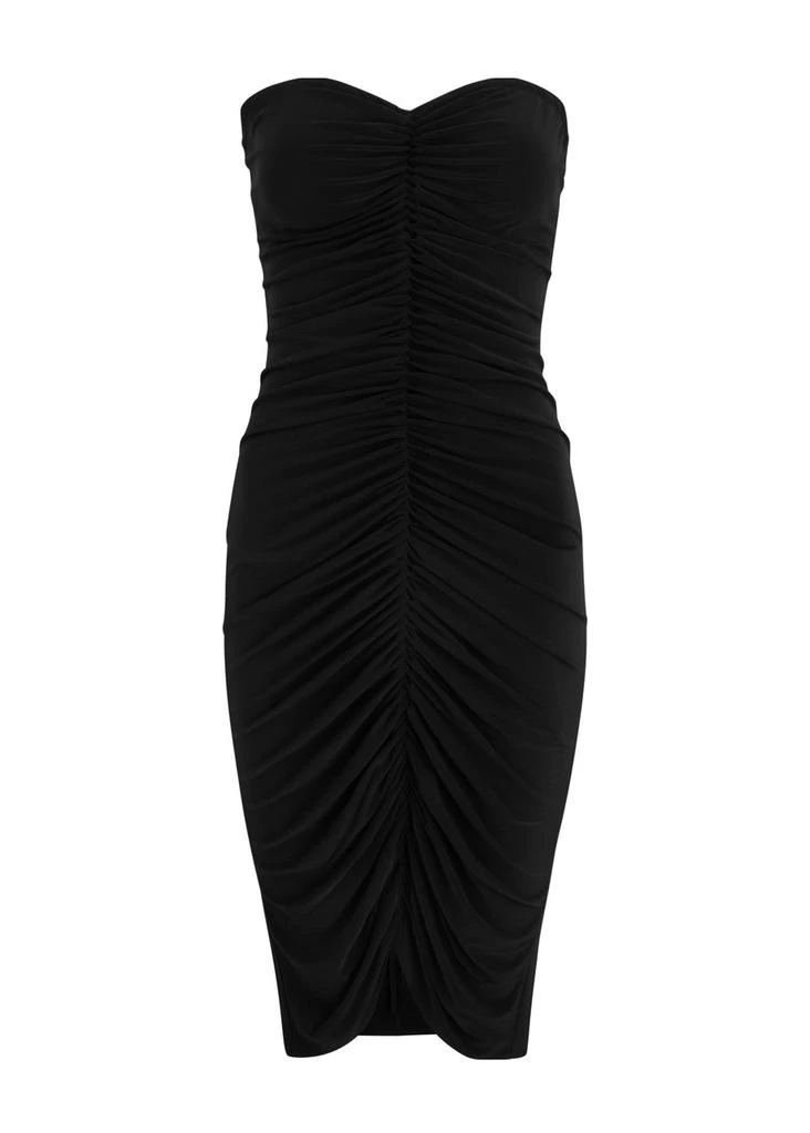 Strapless ruched stretch-jersey dress  On Sale Now with Up to 51% Off |  Discover Exclusive Deals & Savings at BeyondStyle  Authentic Norma Kamali  womens/clothing/dresses/little black dresses|womens/clothing/dresses |womens/clothing/dresses/mini ...