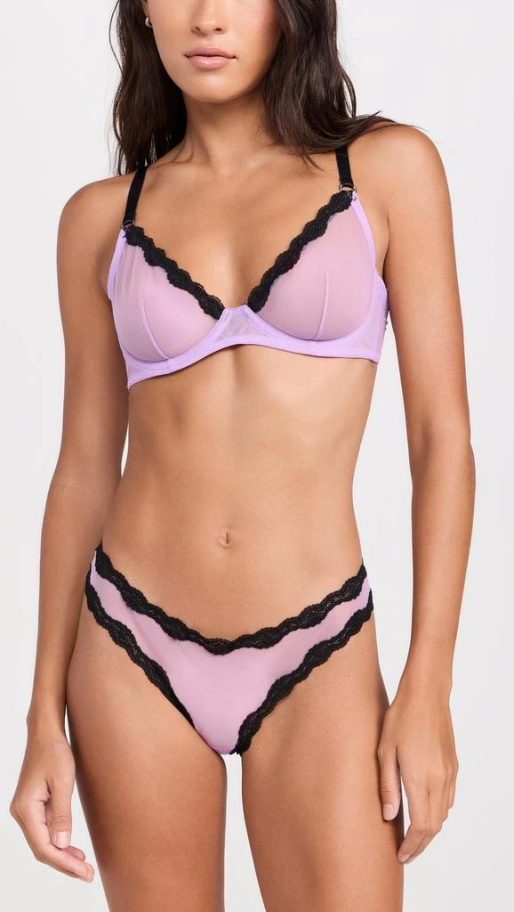 Fleur du Mal Sheer Tulle Demi Bra 4