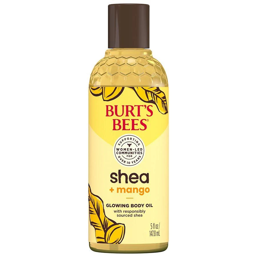 Burt's Bees Glowing Body Oil, Natural Origin Skin Care Shea + Mango 1