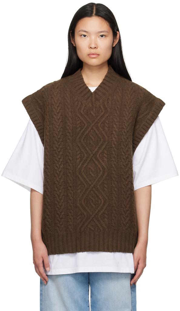 STUSSY Loose Knit Linen Vest Stone - Gilets - Compare Prices