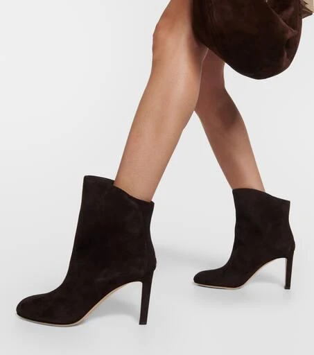 Jimmy Choo Karter 85 suede leather ankle boots 4