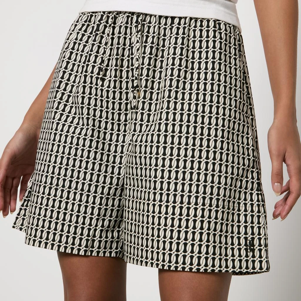 By Malene Birger Siona Organic Cotton Monogram Shorts 1