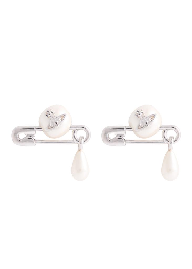 Vivienne Westwood Claude Small safety-pin stud earrings