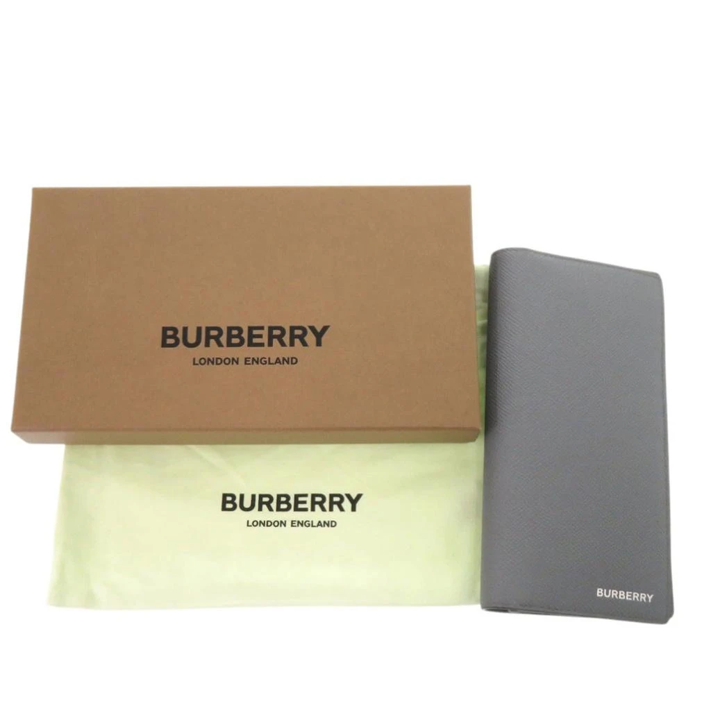 Burberry Leather Long Wallet (Bi-Fold) (Pre-Owned) 2