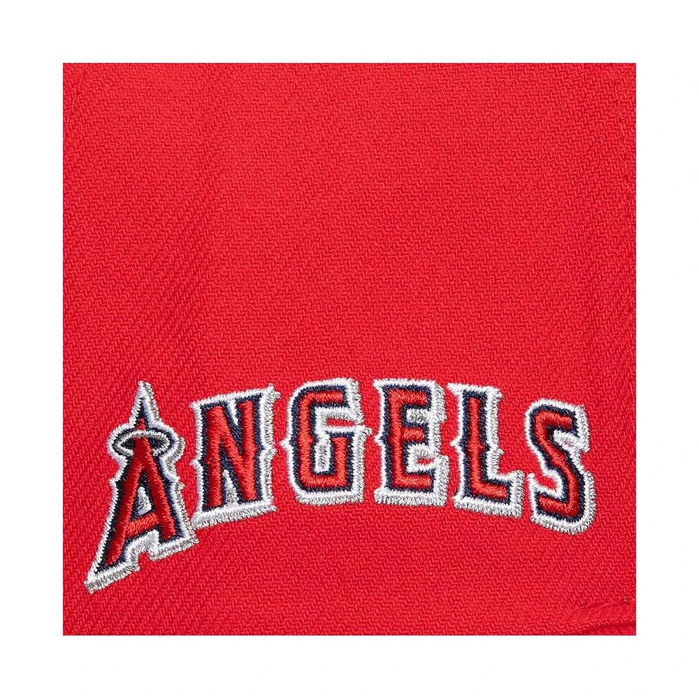 Mitchell & Ness Men's Red Los Angeles Angels Team Pro Adjustable Hat 2