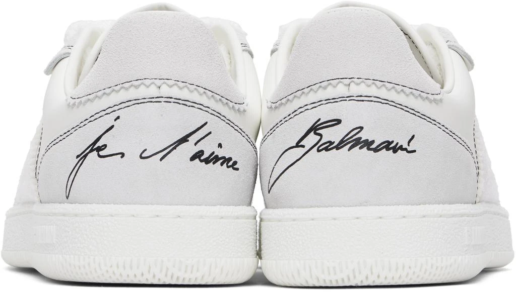Balmain White Swan Sneakers 2