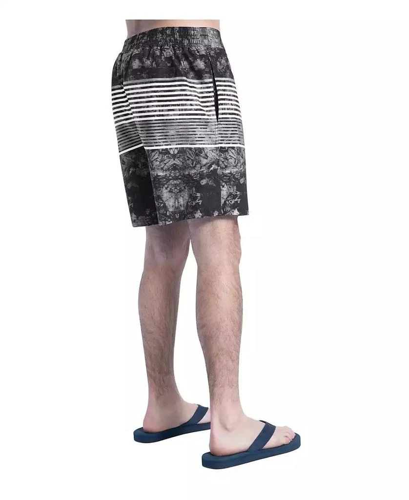 G-III Sports by Carl Banks Men's Black/Gray Las Vegas Raiders Horizon Volley Swim Shorts 2