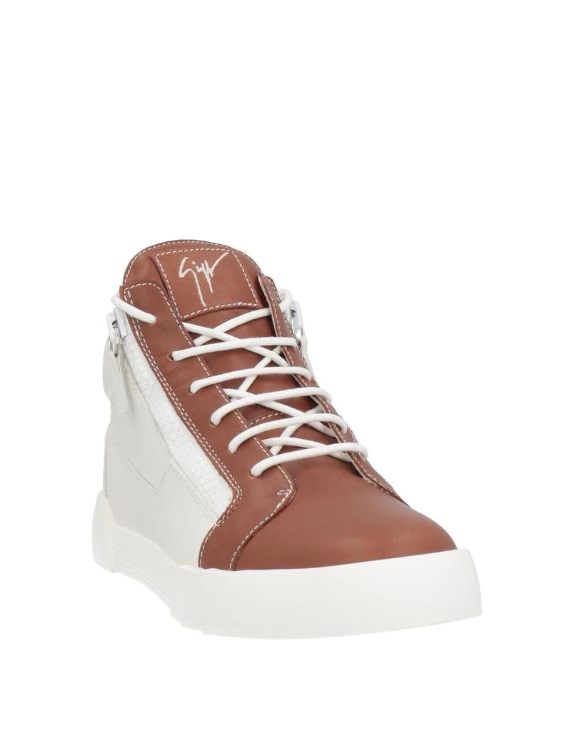 AUTHENTIC..  Exclusive.....Giuseppe Sneakers Authentic Giuseppe Zanotti Mens White Mid Top Lace Up  main image 4