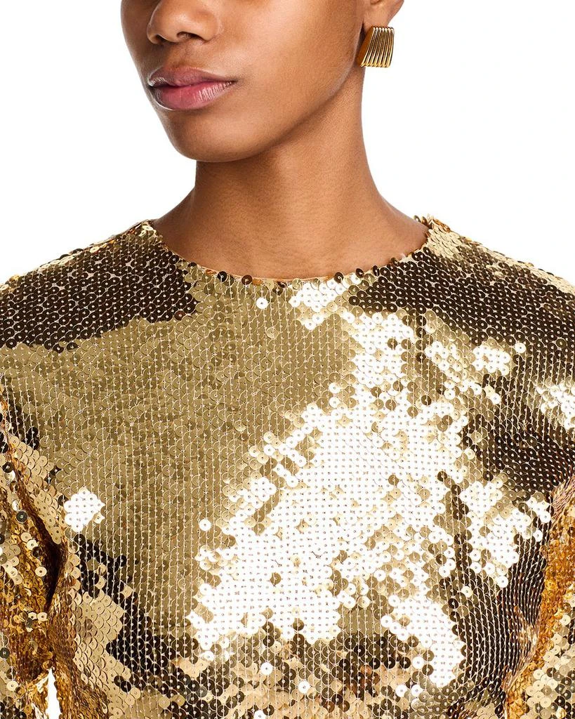 Sergio Hudson Sequin Open Back Mini Dress 6