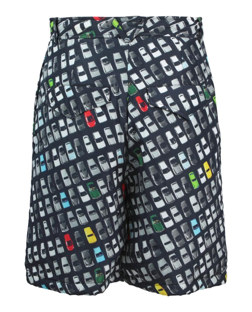 Bottega Veneta Padded Car Print Shorts