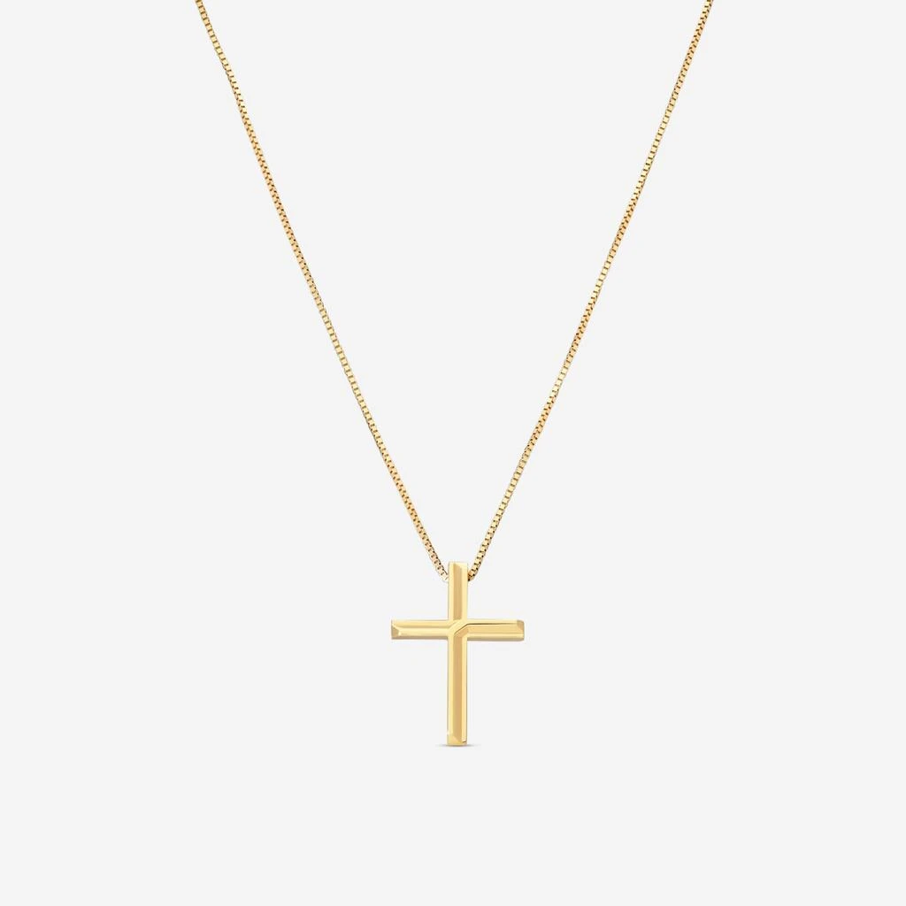 Gucci Gucci Link to Love 18K Yellow Gold Cross Pendant Necklace YBB75893700100U 1