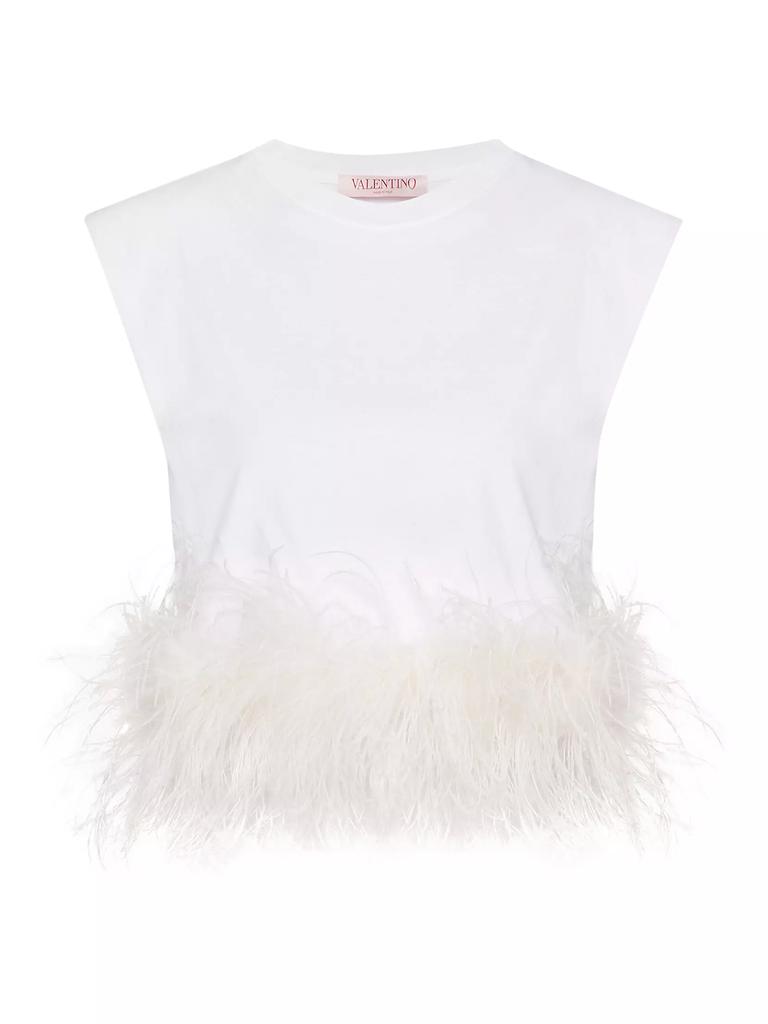Tシャツ・カットソー VALENTINO FEATHERED SILK TOP Valentino FEATHERED SILK TOP - BeyondStyle