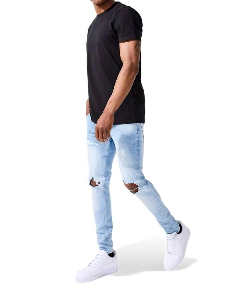 JORDAN CRAIG Men's Ross Angelic Denim Jean In Ice Blue 3