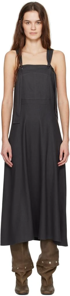 Baserange Gray Gren Overalls Midi Dress 1