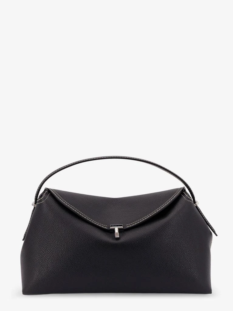 Totême T-Lock leather handbag with contrasting stitching 1