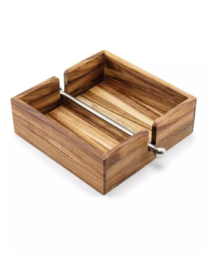 Ironwood Acacia Wood 9" Napkin Holder