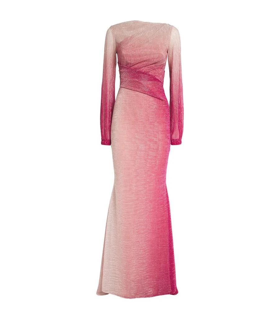 Talbot Runhof Metallic Crystal-Embellished Gown - Dresses & Skirts - BeyondStyle Talbot Runhof Metallic Crystal-Embellished Gown - Dresses & Skirts - BeyondStyle