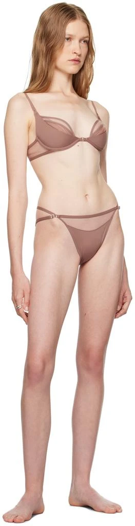 Nensi Dojaka Tan Calvin Klein Edition Plunge Bra 5