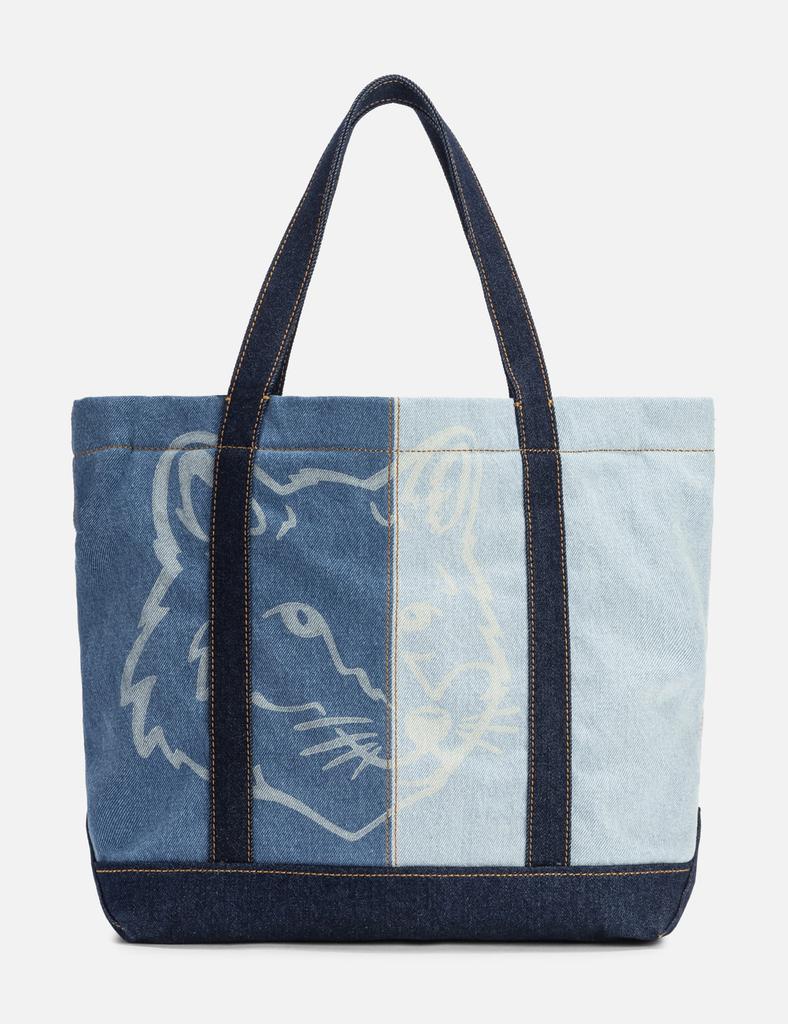 ★送料・関税込★MAISON KITSUNE★Tricolor Fox Tote Bag Navy★ Maison Kitsuné Tricolor Fox Tote Bag Navy | END. (AR)