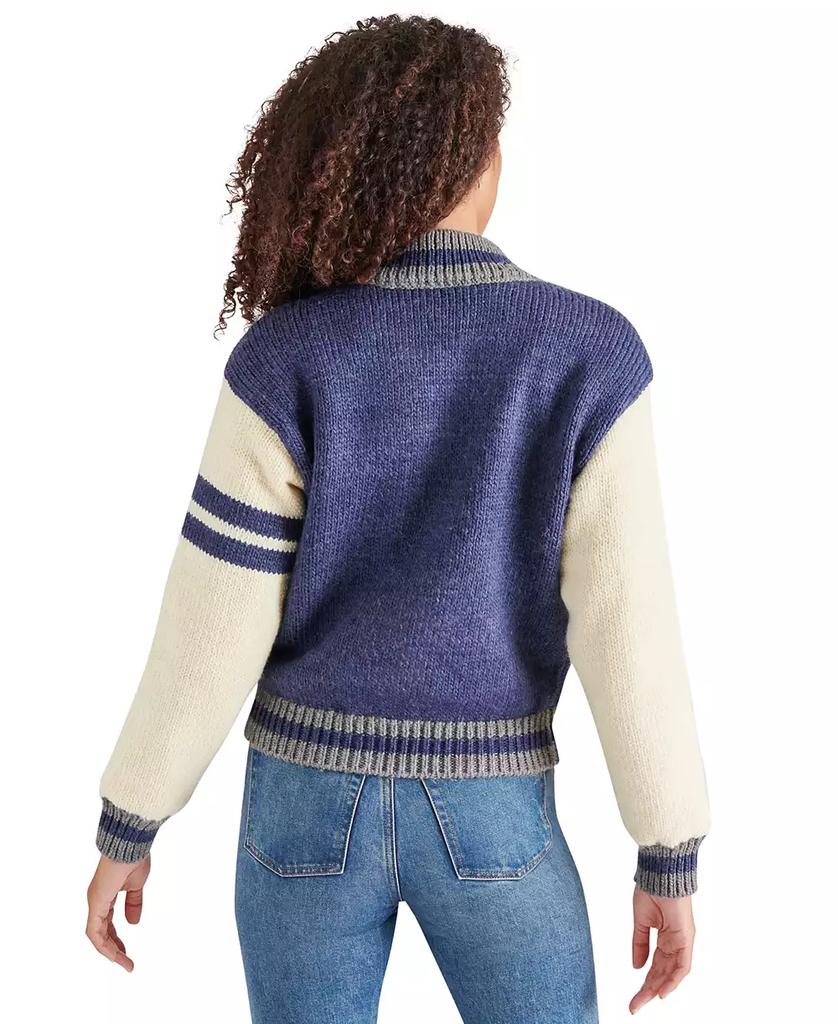 Steve Madden Women's Fernando Varsity Sweater Jacket