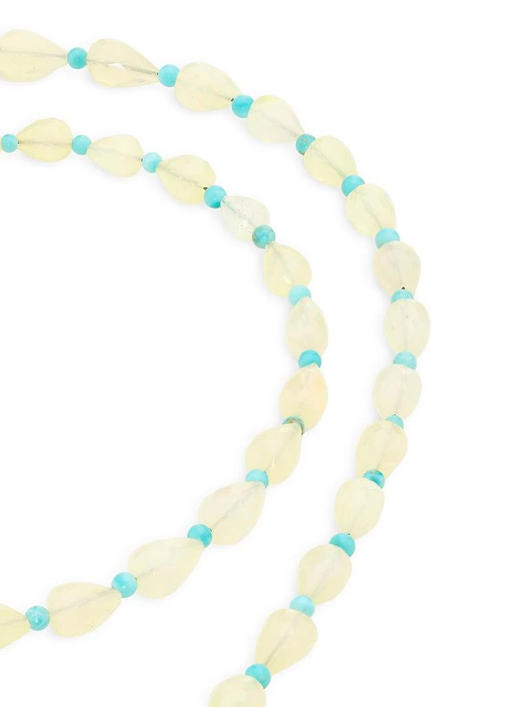 Jia Jia Soleil 14K Yellow Gold, Opal 
Turquoise Beaded Necklace 3